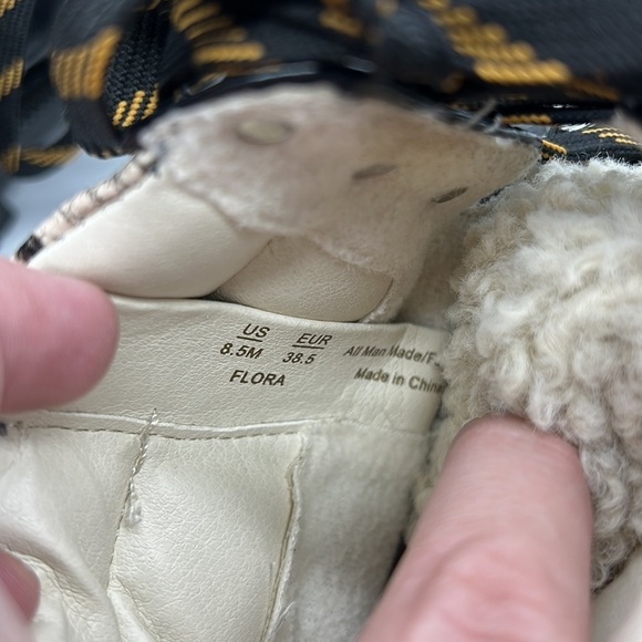 Circus by Sam Edelman Flora Faux Fur‎ Trim Boots Women's 8.5 Combat - Picture 9 of 9